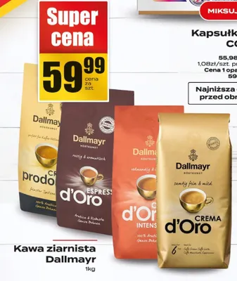 Kawa ziarnista d'Oro promocja w Supeco