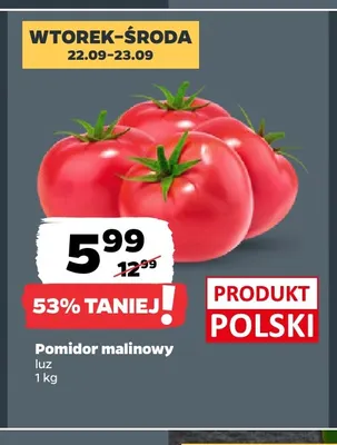 Pomidory malinowe promocja w Netto