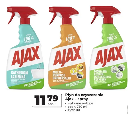 Płyn do czyszczenia uniwersalny Ajax spray promocja w Odido