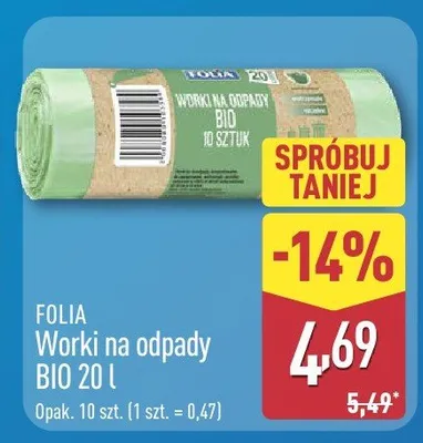 Worki na odpady BIO promocja w Aldi
