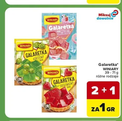 Galaretka Winiary agrestowy smak promocja w Carrefour Express