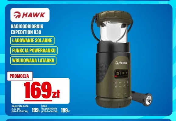 Radioodbiornik Hawk Expedition R30 promocja w RTV EURO AGD