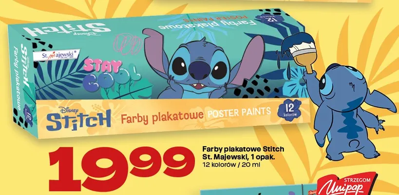 Farby plakatowe Stitch St. Majewski 12 kolorów promocja w Twój Market