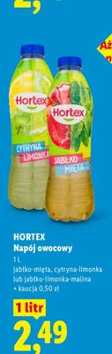 Napój owocowy Hortex jabłko-mięta promocja w Lidl