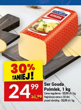 Ser Gouda Polmlek promocja w Twój Market