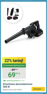 Dmuchawa akumulatorowa 300W promocja w ERLI