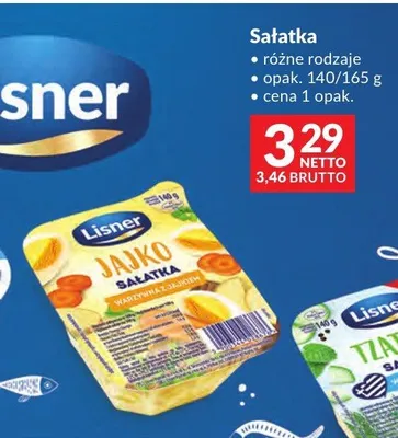 Sałatka warzywna z jajkiem Lisner promocja w Makro