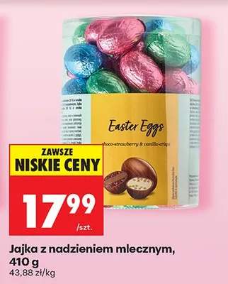 Jajka czekoladowe z nadzieniem mlecznym Easter Eggs promocja w Biedronka