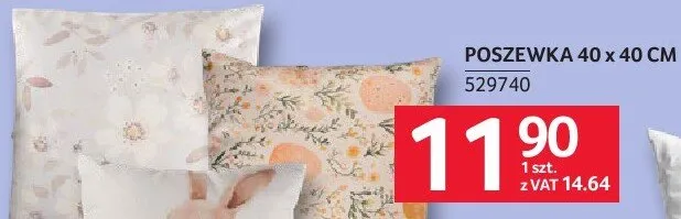Poszewka 40 x 40 cm promocja w Selgros
