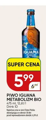 Piwo Iguana Metabolizm Bio promocja w Chata Polska
