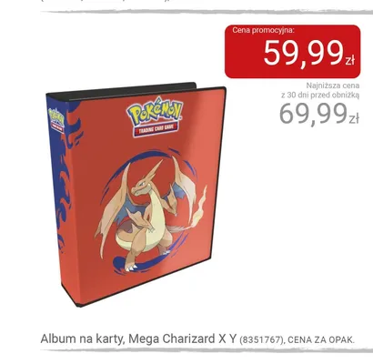 Album na karty Pokemon Mega Charizard X Y promocja w Smyk