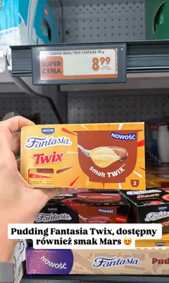 Pudding Fantasia smak Twix promocja w Biedronka