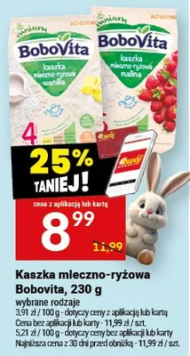 Kaszka mleczno-ryżowa Bobovita promocja w Twój Market