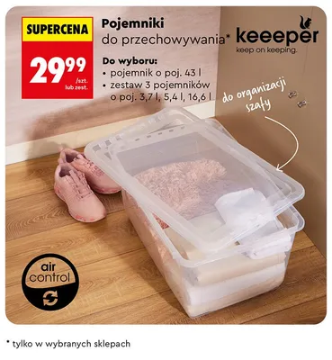 Pojemnik do przechowywania Keeeper 43 l promocja w Biedronka