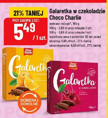 Galaretka w czekoladzie Choco Charlie promocja w POLOmarket