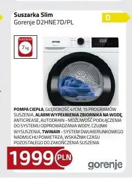 Suszarka Slim Gorenje D2HNE7D/PL promocja w kakto.pl