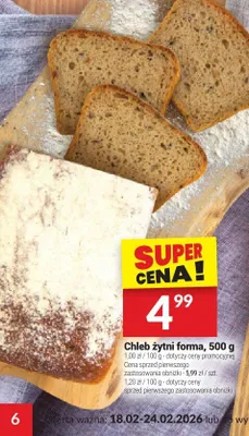 Chleb żytni forma promocja w Twój Market