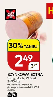Szynkowa Extra Madej Wróbel promocja w Chata Polska