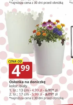 Osłonka na doniczkę śr. 13 cm promocja w Prymus AGD
