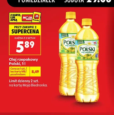 Olej rzepakowy Polski promocja w Biedronka