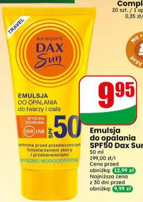 Emulsja do opalania spf 50 Kolastyna promocja w Dino