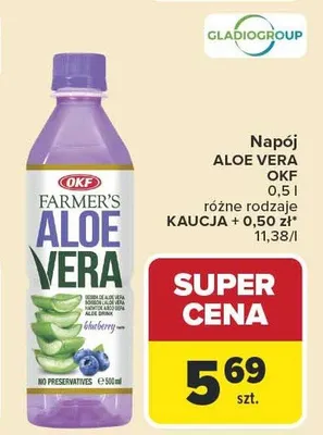 Napój Aloe Vera OKF promocja w Carrefour