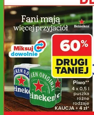 Piwo Heineken promocja w Carrefour