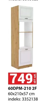 Szafka kuchenna stojąca wysoka Stilo 60DPM-210 2F promocja w Merkury Market