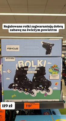 Rolki regulowane dziecięce Spokey inline skates promocja w Biedronka