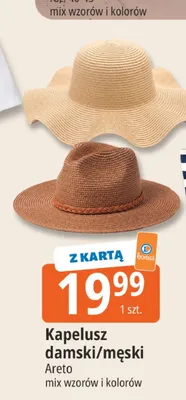 Kapelusz damski/męski Areto promocja w Leclerc