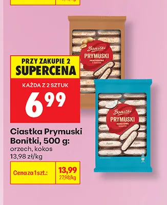 Ciastka Prymuski orzech Bonitki promocja w Biedronka