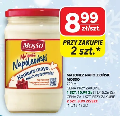 Majonez napoleoński Mosso promocja w Top Market