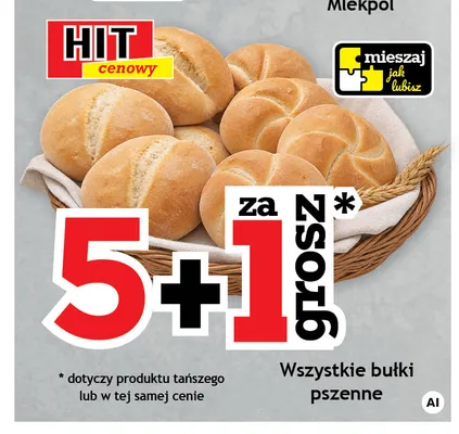 Bułki pszenne promocja w Gram Market