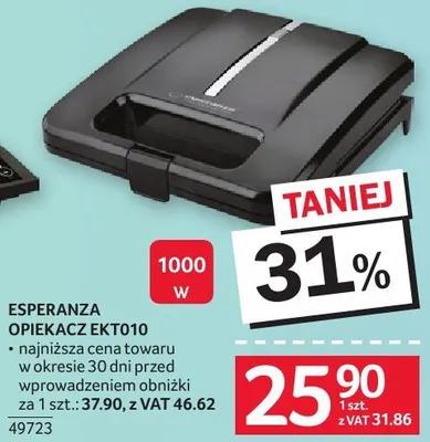 Opiekacz Esperanza EKT010 promocja w Selgros