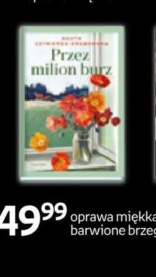 Książka Przez milion burz oprawa miękka barwione brzegi Empik promocja w Empik