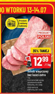 Schab wieprzowy bez kości extra promocja w POLOmarket