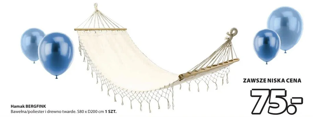 Hamak BERGFINK promocja w Jysk