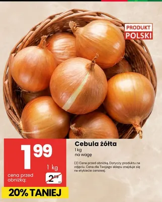Cebule żółte promocja w Delikatesy Centrum