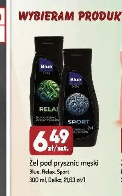 Żel pod prysznic męski Blue Sport promocja w Avita