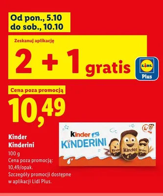Ciastka Kinder Kinderini promocja w Lidl