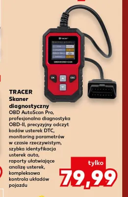 Skaner diagnostyczny Obd AutoScan Pro Tracer promocja w Kaufland