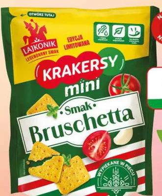 Krakersy mini bruschetta promocja w Dino