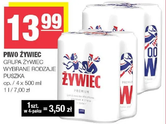 Piwo Żywiec promocja w SPAR