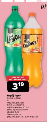 Napój Top! Lemon promocja w Netto