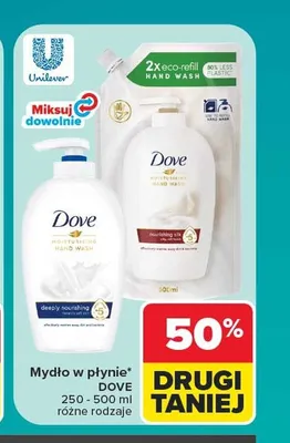 Mydło w płynie Dove Nourishing Silk promocja w Carrefour
