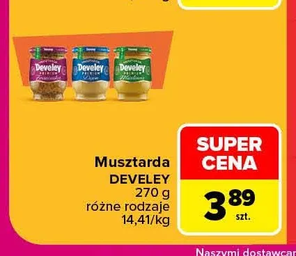 Musztarda Develey promocja w Carrefour