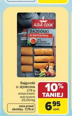 Sajgonki warzywne Asia Cook promocja w Carrefour