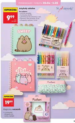 Magiczny notatnik Pusheen promocja w Biedronka