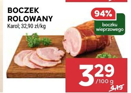 Boczek rolowany promocja w Stokrotka
