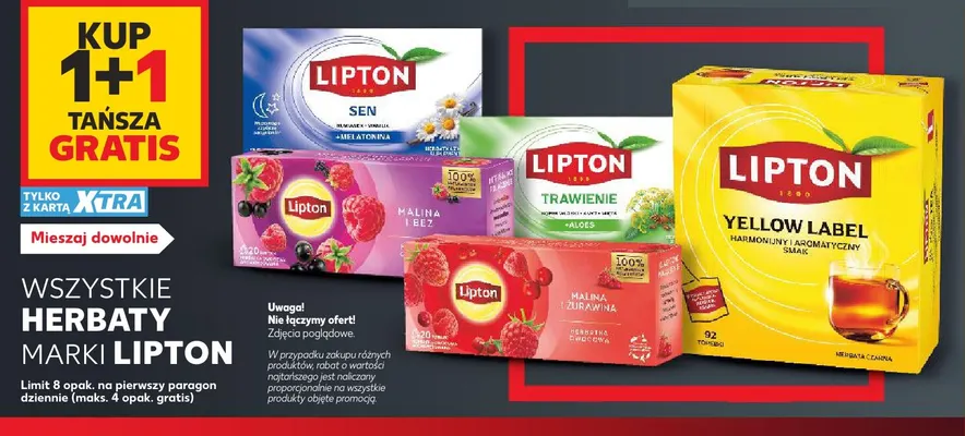 Herbaty marki Lipton promocja w Kaufland